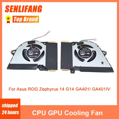 For ASUS Rog Zephyrus 14 G14 GA401I GA401IV GA401IU GA401IH New Laptop CPU GPU Fan 13NR03F0AP0301 13