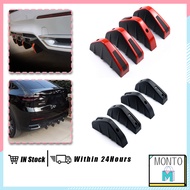 Rear Bumper Lip 4Pcs/Bag Rear Bumper Diffuser Universal Rear Bumper Diffuser Anti-collision