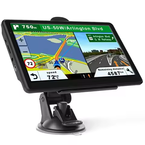 Car/ Truck GPS Navigation 7.0" HD Touch Screen FM+8GB Bult in Europe Australia America Map for Free