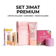 Set Jimat Dherbs Alif Syukri (Tinted Sunscreen / Lipstick Collagen / Jelly Cream)