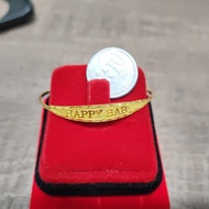 Emas916, Bangle Mn Kid Free Happy 0.6 cm Pd 8013 P402 5.2