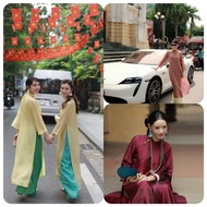 Innovative Shiny Silk Chiffon Ao Dai - Elegant, Sophisticated and Modern - Innovative CNY 2026-Ct12