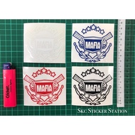 Mafia Sticker (Black/White/Red/Blue) Cutting Design #mafia