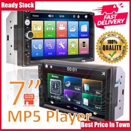 7" Double 2 Din HD Car Video MP5 Player 7018B Touch Screen FM Car Radio Audio