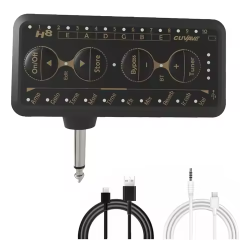 Cuvave Guitar Plug Amp Pa-1 Headphone Mini Amplifier Speakers Combo Amplifier Acoustic Electric Bass