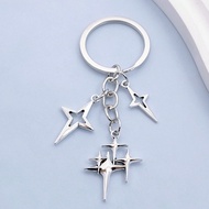 1pc Y2K Star-Shaped Keychain - Versatile Alloy Charm For Bags, Backpacks & Earbuds Perfect Gift For 