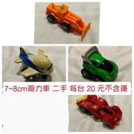 二手 迴力車 各種車輛 玩具 汽車 飛機 貨車 機車 玩具 警車 計程車 5~12cm