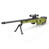1:1 AWM Building Bricks Gun Collection Toy - 1628 PCS Model Gun Building Block Sniper Set Shootable