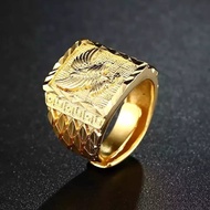 Gold Plated Eagle Men's Ring / Cool Unique Fashion Eagle Ring / Today's Slang Punk Ring