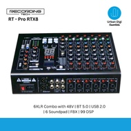 Recording Tech Pro Rtx8 - Mixer Audio 8 Channel Usb 2.0 99Dsp Terlaris