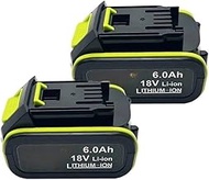 18V 20V 6.0Ah Battery Compatible For WORX power tools WA3016 WA3023 WA3054 WA3027 WA3406 WU279 WU294