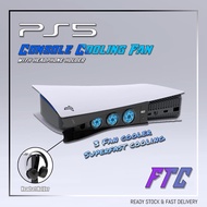 Ipega PS5 Console Cooling Fan With Headphone Holder 3 Fast Cooling Fan External USB Console Cooler
