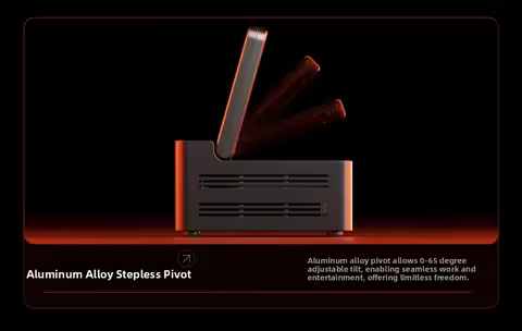 Aoostar G-FLIP Mini PC Ryzen AI9 HX370/R7 8745HS/R7 Pro 8845HS/R9 Pro 8945HS 5" Touchscreen Dual USB