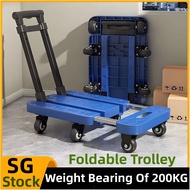 Flatbed Trolley/Trolley Cart/Foldable Non-Slip Trolley Universal wheel Platform Car Six Wheels Porta