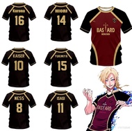 Blue Lock T-shirt Anime T-shirt Short Sleeve Tops Cosplay Bastard Munchen Fashion Casual Sports T-sh