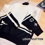 LV冬季厚棉衛衣上衣拉鍊造型XS