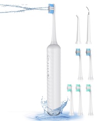 UNINGOPI Electric Toothbrush with Water flosser, 3 in 1 Teeth Cleaning Kit with 7 Modes, Electric To