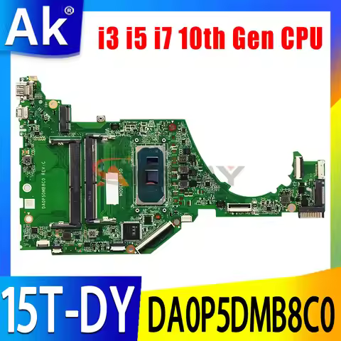 For HP 15-DY 15T-DY 15S-FQ Mainboard DA0P5DMB8C0 i3 i5 i7 10th L71755-601 L71755-001 L71757-001 Pavi