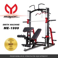 Smith Machine ME1999+Bench ชุดสมิทแมชชีน เครื่องเดียวจบ เล่นได้ทุกส่วน