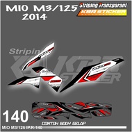 MIO M3 125 2014 MOTORCYCLE STRIPING STICKERS yamaha mio 125 - VARIATION COLOR LIST STICKERS HOLOGRAM