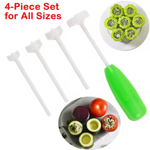 Zucchini and Eggplant Corer Tomato Seeds Remover Pitter Fruit Core Seed Remover Cutter Vegetable Spi