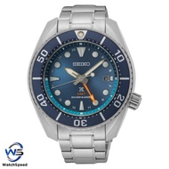 Seiko GMT Sumo SFK001 SFK001J1 SFK001J Solar Prospex Blue Dial Stainless Steel Sports Diving Watch