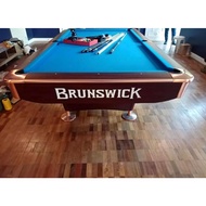 BRUNSWICK SLATE BILLIARD TABLE BRANDNEW STANDARD SIZE WITH COMPLETE ACCESSORIES / LAMESA NG BILYARAN