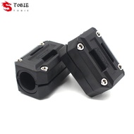 TOBIE 2pcs Motorcycle Bumper Parts Block, Motorcycle Parts Protection Motorcycle Decorative Block, Engine Guard Block Black Plastic Engine Guard Decorative Block Motorcycle