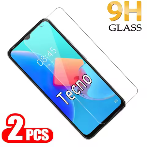 2-1Pcs 9H Tempered Glass For Tecno Spark 8C 8T 8P 7P 7T Cover Film On For Tecno POP 5 5P 5X 5S Lte S