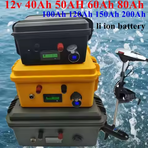 12V 50Ah 60Ah 100Ah 120Ah 200Ah 250Ah lithium ion rechargeable battery pack bluetooth power supply f