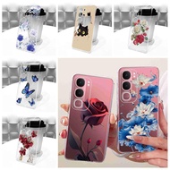 For vivo Y31 5G 6.68" Case Fashion Flowers Silicone Soft Clear TPU Cover For Vivo Y31 5G VIVO Y21d 4