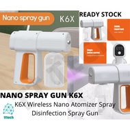 Nano Spray Gun K6X / K5 Atomization Disinfection Gun (Wireless handheld USB rechargeable)