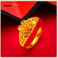 จุดประเทศไทย ส่งเร็ว！แหวนทอง 1บาท ตัดลายยิงทรายชุบทอง24K ผลิตจากช่างฝีมือเยาราช สินค้าพร้อมส่ง แหวนทองแท้ 1สลึง ทอง แหวน1กรัม แหวนนำโชคลา แหวนทองแท้ 100% 9999 แหวนทองเปิดแหวน แหวนทองไม่ลอก แหวนทองครึสลึงแท้ ทอง  ทอง แหวนทองไม่ลอก