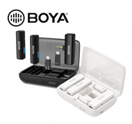 BOYA - [2色可選] 博雅 BOYALINK 2.4GHz 雙通道收音系統 黑色│手機/平板/電腦PC MAC、麥克風、Android、iOS、降噪收音