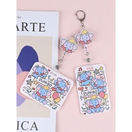 lanyard card holder lanyard card Easy Pull Button Girl Heart Dumbo Horizontal Doctor Card Holder