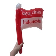 MERAH Red and White Flag Balloons for Indonesian Independence Day 59x31cm