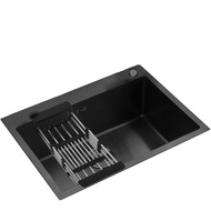 Mondial Home ซิงค์ล้างจานสีดำ ซิ้งล้างจาน สแตนเลส ซิ้งค์สแตนเลส 304 sink kitchen ซิงค์ล้างจาน/อ่างล้