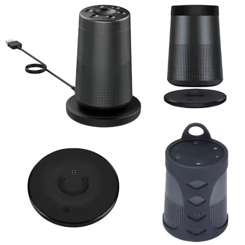 USB Charging Cradle Holder DC 5V 1.5A Charger Base for Bose SoundLink Revolve+/Revolve+ II for Bose 