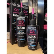 MUC-OFF C3 WET CERAMIC LUBE PREMIUM CHAIN LUBE 50ml 120ml Wuth UV TORCH MUC OFF MADE IN UK