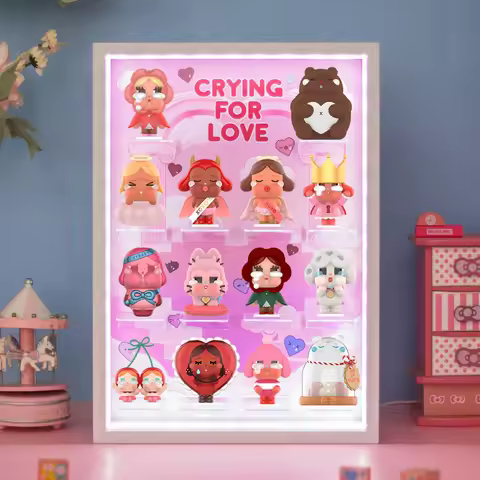 CRYBABY Tears of Eros Series Blind Box Display Case LED Light High Clarity Acrylic Dust-Proof Showca