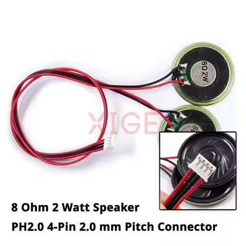 Universal Laptop Small Speaker 8 Ohm 2 Watt PH2.0 Or PH1.25 4-Pin Connector Cable Horn Audio Amplifi