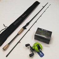 🔥COMBO SET,BACKBONZ SASDINATA II 6.0″ CARBON ROD + PIONEER AVANTGARDE CASTING REEL (AGB-201)/COMBO S