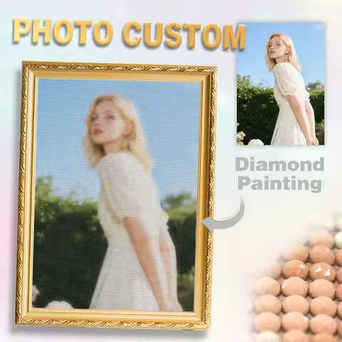 RUOPOTY Diamond Painting Family Portraits Custom 5D Diy Diamond Painting Make Your Own Diamond Paint