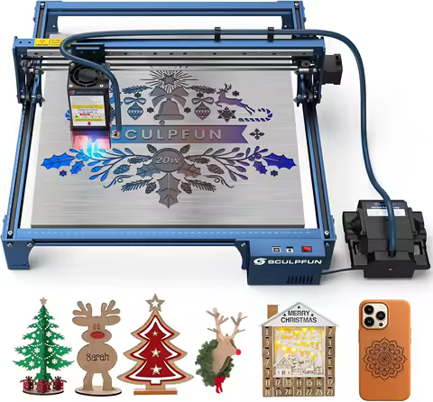 SCULPFUN S30 PRO MAX/S30 PRO/S30 20W/10W/5W Laser Engraver with Automatic Air-assist System Engravin