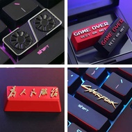 keycaps keyboard Mechanical keyboard enter key zinc aluminum alloy KO cyberpunk RTX3060Ti game graph