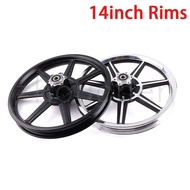 【Must-Have Accessories】 Motorcycle Accessories 14 Inch Aluminum Alloy Wheel 14x1.75 Disc Brake Front Rim For Electric E-Bike Folding Bicycles