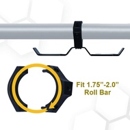 AL4X4 UTV Helmet Hanger Aluminum Headset Hanger Fits 1.75"-2" Roll Cage, UTV Hanger for Headset Helm