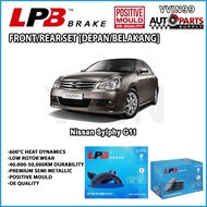 Nissan Sylphy G11 Front/ Rear Brake Pad LPB Premium Semi Metallic