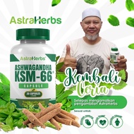 ASHWAGANDHA KSM 66 Original ASTRA HERBS Kapsul Supplement Kesihatan Herba Traditional Lulus KKM