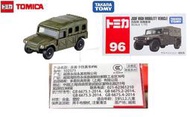 全新品 TAKARA TOMY-多美小汽車-TOMICA #96 自衛隊 高機動車